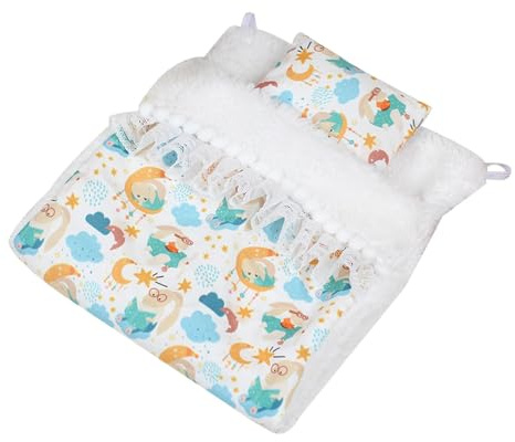 Doll Bedding Sets Baby Doll Bed Doll Bedding Doll Blanket Girls Sheets and Throw Pillow Pretend Play Toy for 15cm 17cm Dolls Supplies Gifts for Kids Girls- E