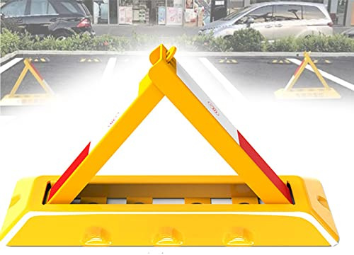 Barrera de estacionamiento, bloqueador de estacionamiento manual con cerradura, bolardo de seguridad triangular resistente, poste de estacionamiento plegable, bloqueo de espacio de estacionamiento