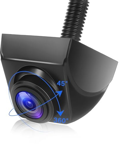 Kairiyard AHD 1080P bil backkamera 170º vidvinkel mörkerseende bil 360° roterbar backkameror IP69 vattentät universell bakre kamera för husbil SUV pickup skåpbil