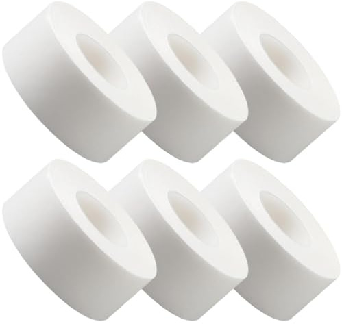 YOSADIER Protector de Sudor para Ropa y Sombrero Blanco de Tela No Tejida, Absorbente y Cortable, 6 Rollos de 3 Metros y 5 Metros para Uso Diario Invisible