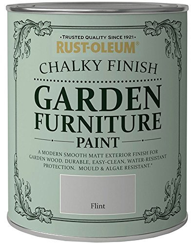 Rust-Oleum Chalky Finish Garden Furniture Paint Flint 750ml