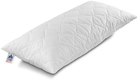 Irisette Nackenstützkissen Ben mit Top Cool Ausrüstung und Viscoschaumfüllung für Bezüge 40 x 80 cm, Weiß