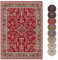 Hanse Home Design Kurzflor Wohnzimmerteppich Orient - Zabul Perser Look, Orientalischer Teppich für Esszimmer, Wohnzimmer, Schlafzimmer - Rot, 160x220 cm