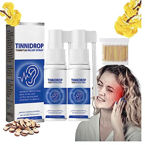 Luhaka – Tinnidrop Tinnitus Relief Spray, Luhaka Spray, Luhaka Tinnidrop Tinnitus Spray für Ohren, Rücken, Ohrbeschwerden, Ohrenschmalz-Reinigungs-Pflegespray (2 Stück)