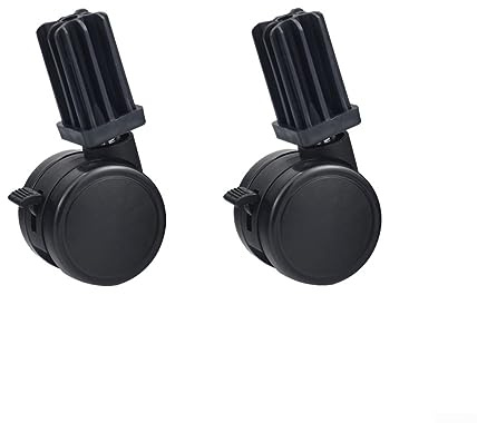 2pcs Gas Grill Caster Wheel Replacement Parts - Compatible with for Weber for Genesis for Summit (6414, 306414), Locking Swivel Casters