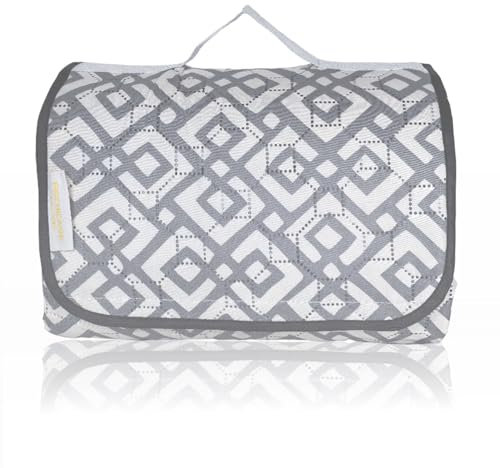 CRAZY SHARK Picknickdecke Wasserdicht 200x200cm, Extra große Picknickmatte für draußen, Stranddecke mit Griff, Stranddecke für Familienkonzerte, Strand, Park, Camping, Wandern