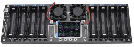 8-kanals 18650-litiumbatterikapacitetstestermodul MAh MWh digital batterieffektdetektormodul 18650-batteritestare typ C