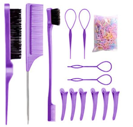 Dtaigou Peine Para Peinar, Cepillo Para Cardar, Peine Portátil Para Desenredar Cabello Herramienta Pequeña Para Peluquería Salón Repartición Mujeres Niñas