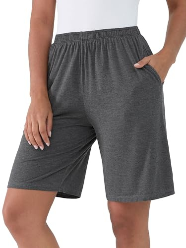 Amorbella Lady Bamboo Viscose Lightweight Soft Summer Bermuda Sleep Shorts