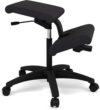 Variér Wing Balance Kniestuhl mit Rädern – Schwarz