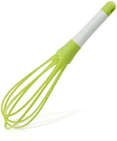 Lotsdonxia Frusta per uova 2 in 1, piatto e a palloncino, in plastica antiaderente per uso alimentare, per mescolare e cuocere in cucina