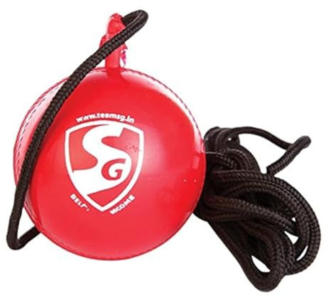 SG Iball Synthetischer Cricketball, Rot, 2 Stück