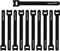 deleyCON 10x Klett Kabelbinder 15cm Klettband 12mm Breit Kabelmanagement Kabelorganizer Klettkabelbinder Klettverschluss Schwarz