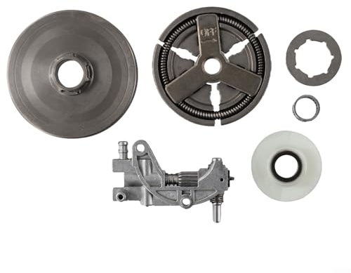 Set Pignone Per Motosega: Frizione, Pompa Olio, Pignone, Cuscinetto - Compatibile Con Cinese 4500 5200 5800 45Cc 52Cc 58Cc motoseghe - Parti metalliche Per Facile Installazione