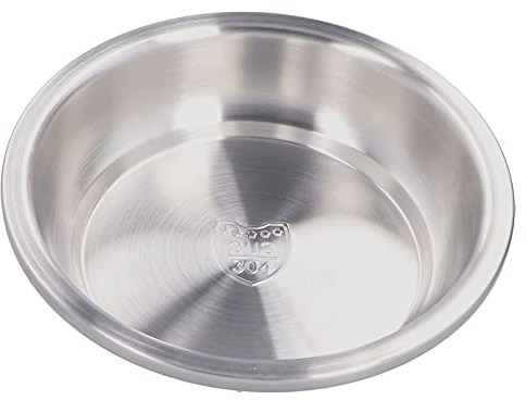 Nikou Piatti Fondi in Acciaio Inox, Piatto Rotondo Ciotole Profonde per Minestra Soup Plate Ciotola per Mescolare, Piastra Profondo per Minestra, Insalata, Frutta, Cibo da Campeggio (18 cm)