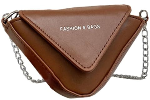 Sac Avec Élingue De Chaîne De Femmes - Sac De Harnais Pour Filles, Sac À Bandoulière À La Mode | Petite Chaîne D'Embrayage En Frma De Stockage Sûr, Brsa Avec Imbra, marron, riferimento alla