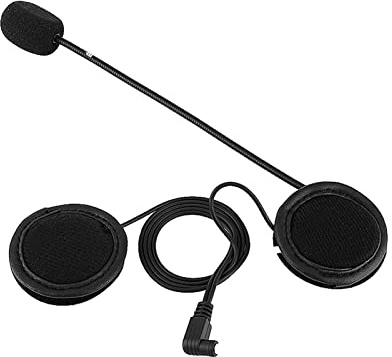 GYZOUKA -headset, Brusreducerande Mikrofon med Klämma, Kompatibel med V4 V6 Motorcykelhjälm Intercom