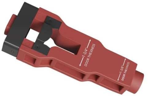 Attrezzo per mortasare la serratura della porta, utensile da taglio in lega di alluminio per l'installazione della serratura su porte da 1 a 3/4 e da 1 a 3/8
