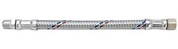 FLESSIBILE IN ACCIAIO INOX ANTIVIBRANTE CM. 50 MF 1 TUBO ACQUA ELETTROPOMPA