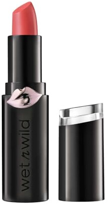 Wet n Wild, Megalast Lipstick, Långvarigt Sammetslent Läppstift med Hyaluronsyra, Vitaminer och Naturliga Marina Växtextrakt, Krämig Textur för en Enkel Applicering, i Nyansen Into the Flesh