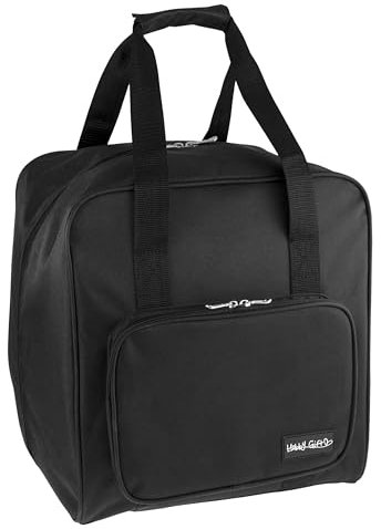 Hobby Gift Overlocker Maschinentasche – Polyester gepolsterte Tragetasche – Taschen für zusätzliches Zubehör, (T/B/H) 39 x 32 x 36 cm, Schwarz, Schwarz, (d/w/h) 39 x 32 x 36cm., Modern