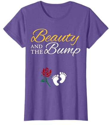 Beauty And The Bump T-Shirt Cute Pregnancy Announcement T-Shirt