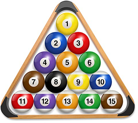 Hausdec Wooden Billiard Rack Solid Triangle Rack Pool Racks Triangle Billiard Racks Triangle Rack