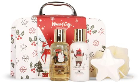 GLOSS ! Coffret Bain Warm & Cosy – Soin & Relaxation – Parfum Doux – Idée Cadeau Élégante – Mallette
