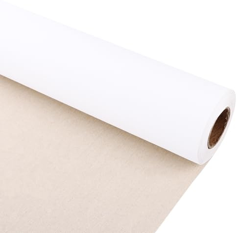 LDHHYH Canvas Roll Linen, 38CM x 10M Canvas Roll for Painting | Cotton Canvas Roll, Easily Cut To Size, Art Canvases for Painting, Artist Painting Fabric, For Oil Acrylic Painting Drawing
