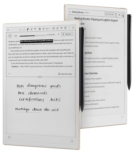 iFLYTEK AINOTE 2, AI Note Taking Tablet for Meeting, 10.65 E-Ink Tablet, Ultra-Thin 4.2mm Digital Notebook with Voice-to-Text, 18-Language Transcription, Handwritten-to-Text, Ideal for Work&Study