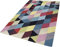 ESPRIT Rainbow Triangle Kelim Moderner Markenteppich, Baumwolle, Mehrfarbig, 110 cm x 60 cm x 0.5 cm