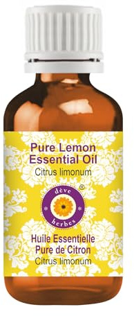 Deve Herbes Olio essenziale di limone puro (Citrus limonum) distillato a vapore, 30 ml