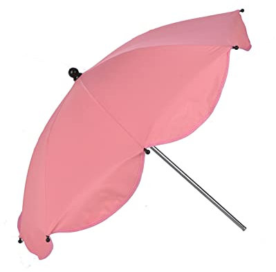 Youyijia Pram Parasol Universal Pram Umbrella Pushchair Parasol Umbrella Stroller Clip On Parasol Sun Shade Clip on Stroller Umbrella Parasol Pram Pushchair (Pink)
