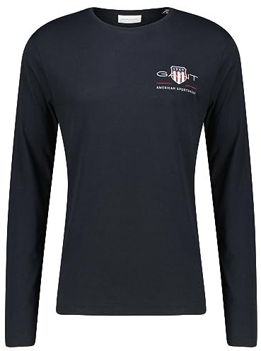GANT REG Medium Archive Shield LS T, Noir, L
