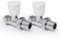 Vancoco Radiator Valve (Pair) - Straight Brass Radiator Valves with Lockshield Suit for Towel Radiators 1/2 /15mm Standard Thread