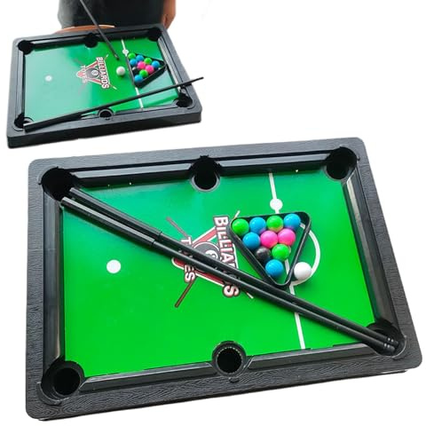 Hogvinnatil Jeu de Table de Billard Miniature, Jouets de Billard | Ensemble de Jeux de société de Sport - Ensemble de piscines de Table, Playset de Billard Haute Simulation pour Jouets