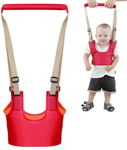 Gåhjälp promenadhjälpmedel för bebis, lära-gå-hjälpmedel justerbara, andas, stå, gå promenader, baby, promenadhjälpmedel för småbarn