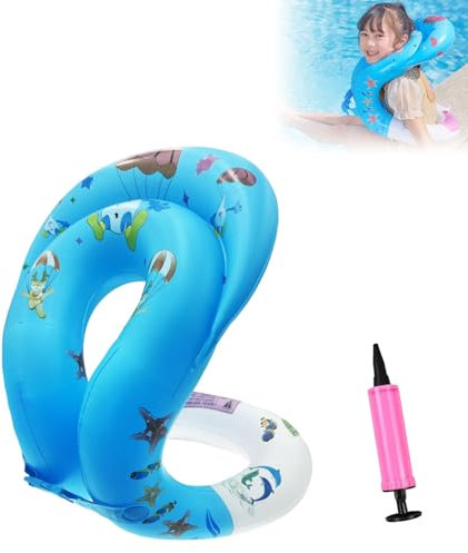 Mino Plus schwimmlernhilfe,schwimmhilfe,verdickte aufblasbare Schwimmjacke,Schwimmhilfe Schwimmtrainer Für Kinder,Geeignet für Kinder von (M)