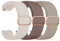Amzpas 3 Stück Armband für Amazfit GTS 4 Mini/4/3/2e/2 Mini Armband Damen Herren,Nylon Verstellbares Geflochtenes Ersatzarmbänder für Amazfit Bip U Pro/Bip 3 Pro/Lite(Starlight/Violett/Milchtee)