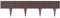 3,9m Gartenpalisade Rattan Rasenkante Beetumrandung Beeteinfassung Beetabgrenzung Farbe Braun Palisade Mähkante Beetzaun