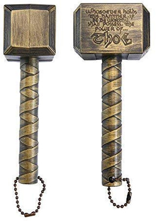 1Pc Hammer of Thor Shaped Beer Bottle Opener, Easy to Use Best Bottle Openers for Family Restaurant Bar Hotel Tools （Gold）