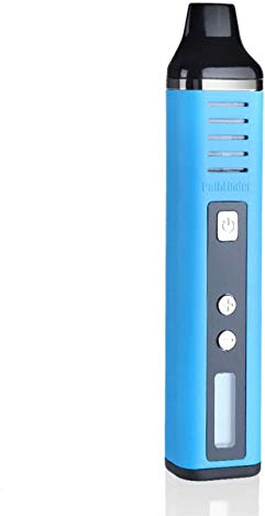 Dry Herb Vaporizer Pathfinder, Portable Herb 1800mAh Battery Full Temperature Control LCD Display Aromatherapy Herbal Evaporator USB Charging, Advanced Temperature（Blue）Nicotine Free Empty Device