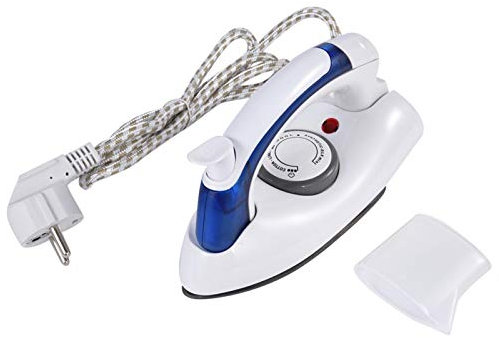 Ferro a vapore da viaggio - Ferro da viaggio a vapore compatto e pieghevole portatile con manico pieghevole ergonomico e suola antiaderente per uso domestico e viaggio, 700W(EU)