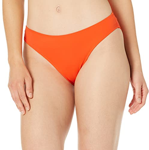 Amazon Essentials Women's Classic Full Coverage Bikini Swimsuit Bottom, Orange, XX-Large