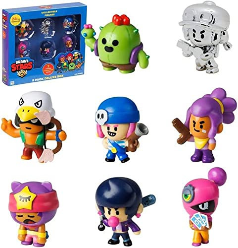P.M.I. Brawl Stars Sammelfiguren | 8 Brawl Stars Miniaturfiguren auf 24 Sammlerstücken in 1 Packung | 1 Seltene Mystery Figur | Offiziell lizenziert - Figuren, Partybedarf, Geschenk für Fans