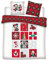 Mickey and Minnie Mouse Double Bed Linen Set, 100% Cotton, Duvet Cover 200 x 200 cm + 2 Pillowcases 65 x 65 cm