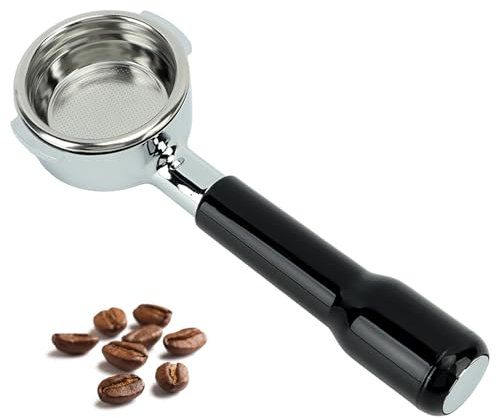 Porte-filtre à Café Sans Fond De 58 Mm, Filtre Monocouche De 8,7 X 2,3 Avec Panier Filtrant En Acier Inoxydable, Filtre à Café Portatif écologique Pour la Maison(Modèle C2 en plastique noir)