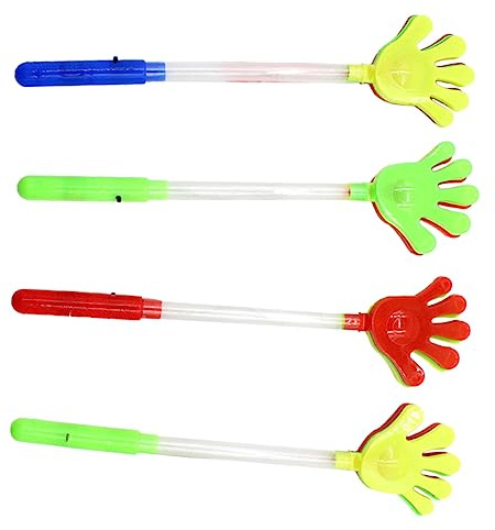VANZACK 8pièces Bâtons Lumineux à Claquement Accessoires Festifs Plastique pour Événements Aléatoires Applaudissements Joyeux