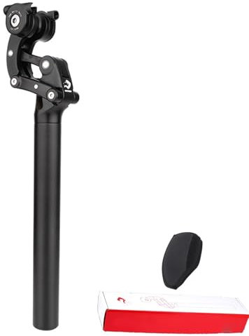 Generisch Gefederte Sattelstütze, 27,2/30,9/31,6x365mm Sattelstütze Gefedert, Stoßfeste Parallelogramm Sattelstütze Aus Aluminiumlegierung Für Die Meisten Fahrräder Und Citybikes(31.6mm)