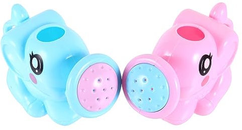 KICHOUSE Babys Badegießkanne Elefanten Design 2 Stück Kinderbadespielzeug Langlebig Frei Für Badewanne Und Duschen Spielspaß